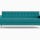 korver sofa lucky turquoise