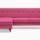 hughes reversible sectional key largo bubblegum