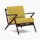 soto concave arm chair taylor golden