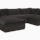 holt armless sofa sectional %285 piece%29 cordova eclipse