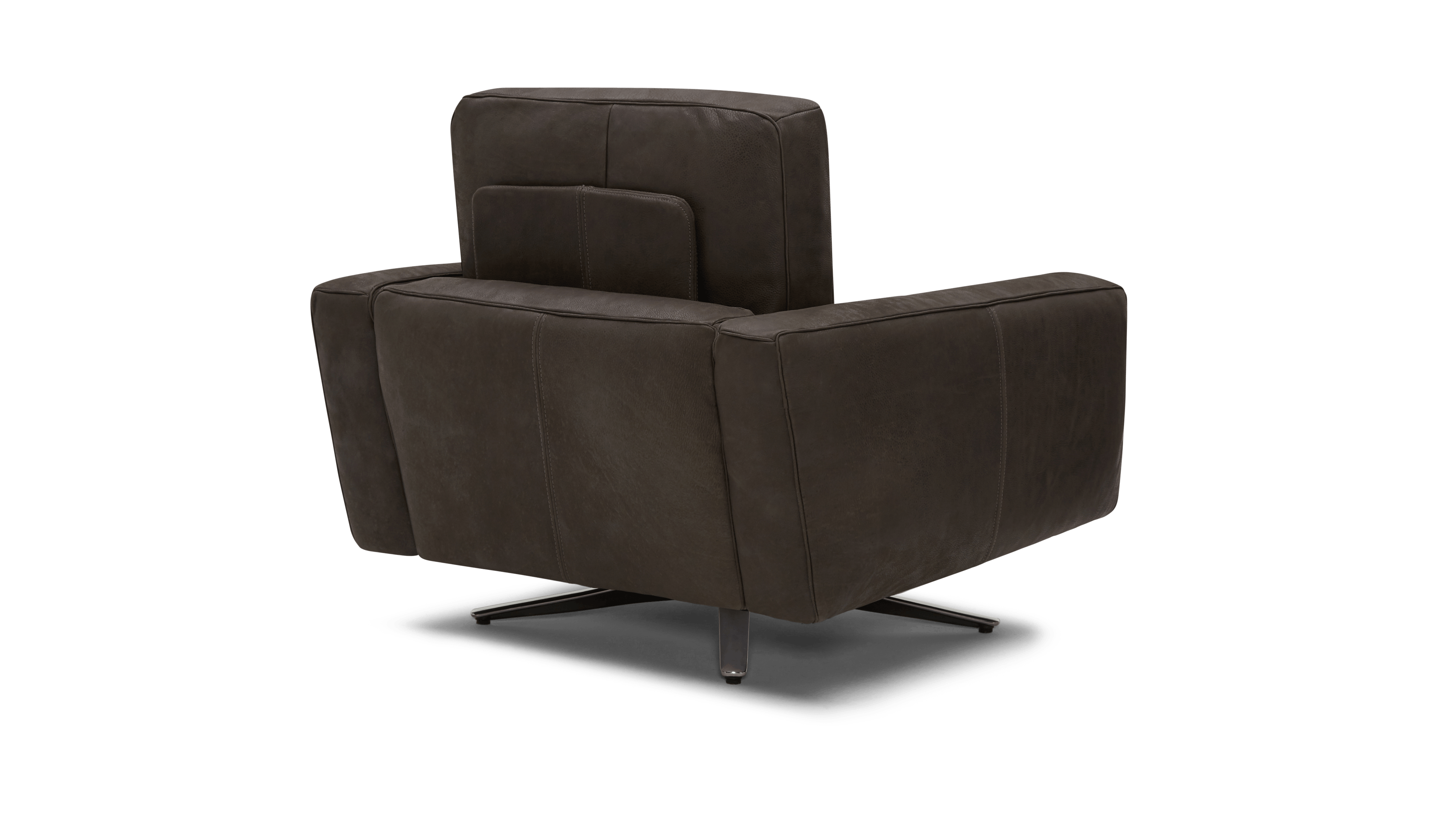 overstuffed swivel chair