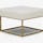 Brin Cube Ottoman Shearling Whisper