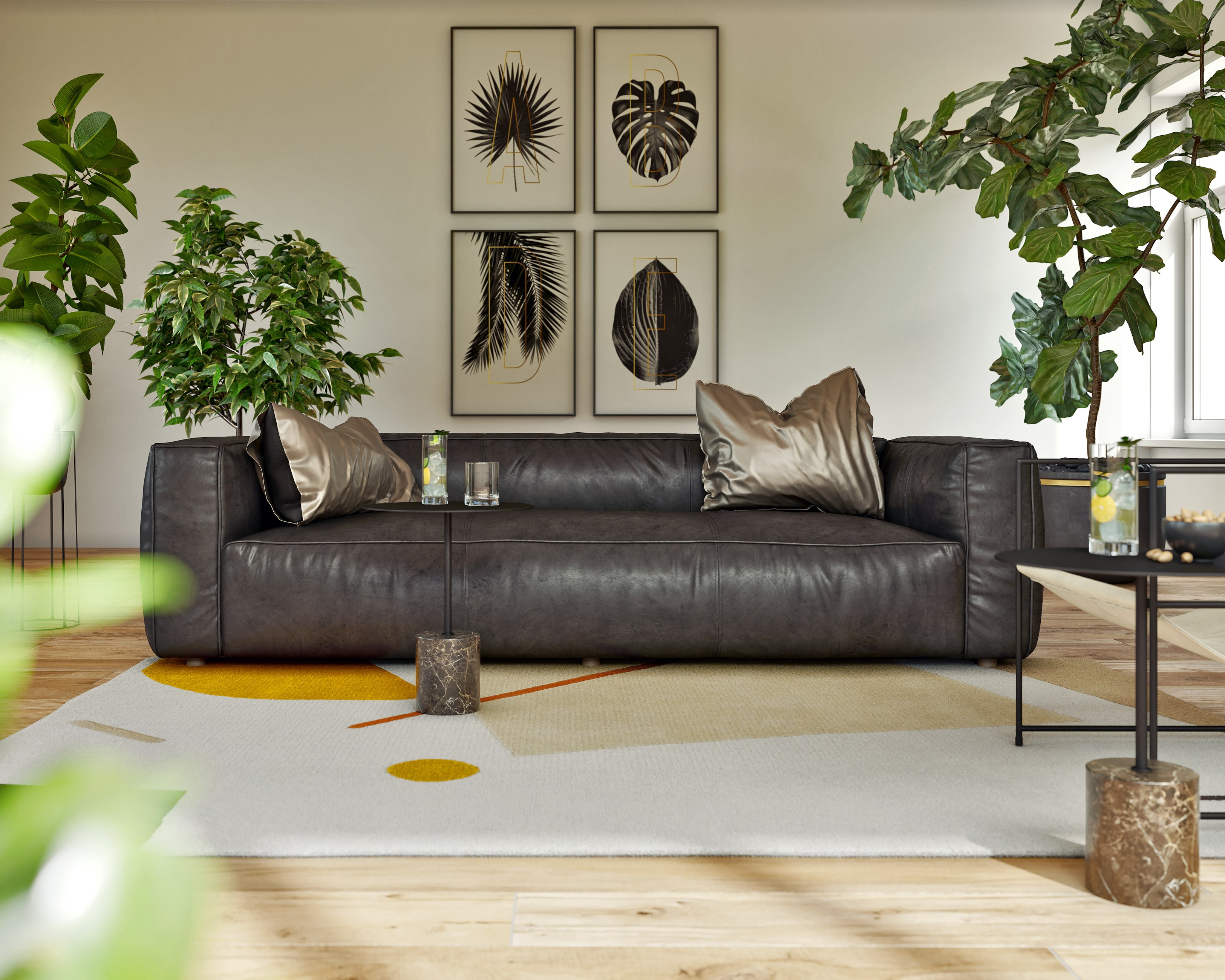Jaxon Leather Sofa Joybird